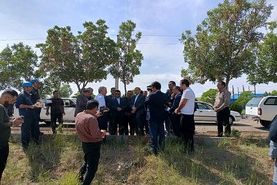 بازدید معاون محترم وزیر نفت و هئیت همراه از پروژه واحد پارادی اتیل بنزن